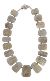 Spectacular Raw Labradorite Necklace