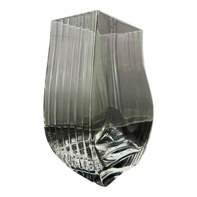 Vintage Cristalleria Corba Crystal Vase-Italian-12 Inches High