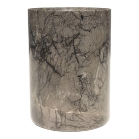 Angelo Mangiarotti Gray Marble Vase