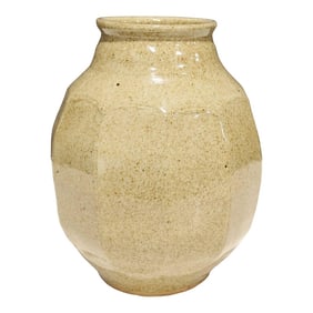 Warren MacKenzie (1924 - 2018) Large Signed Glazed Stoneware Vase