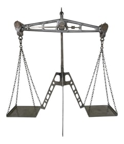 Vintage 1940s Metal Scale