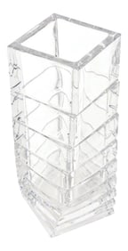 Rosenthal Mid-Century Modern Twisted Glass Sculptural Vase Vintage