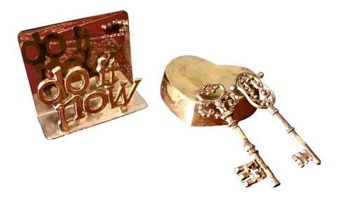 Instant Brass Desk Accessories Collection