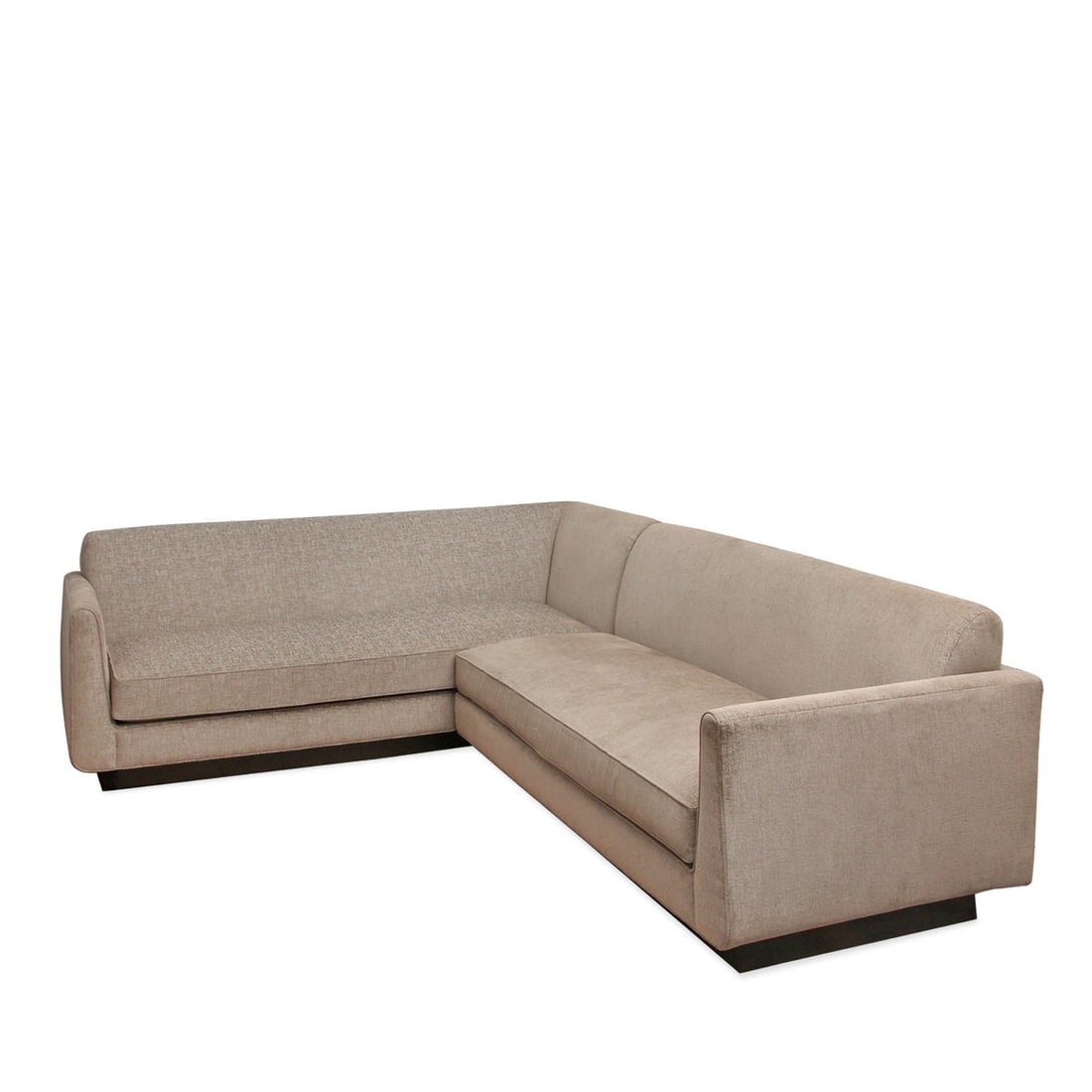 Cliff Young Allegro Sectional Sofa with Elitis Fabric: Title: Cliff Young Allegro Sectional Sofa with Elitis Fabric Description: Transform your living area into an oasis of elegance with the CY Allegro Sectional Sofa, a nod to the glamorous Art Deco hotel