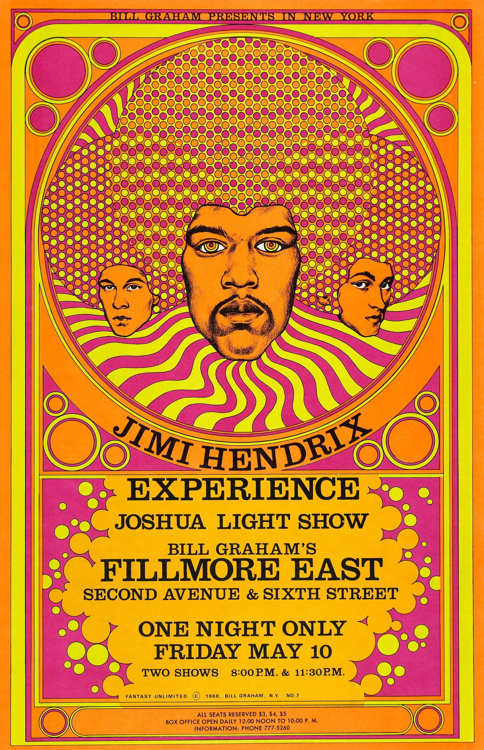 Jimi Hendrix East Concert Poster (1 of 1)