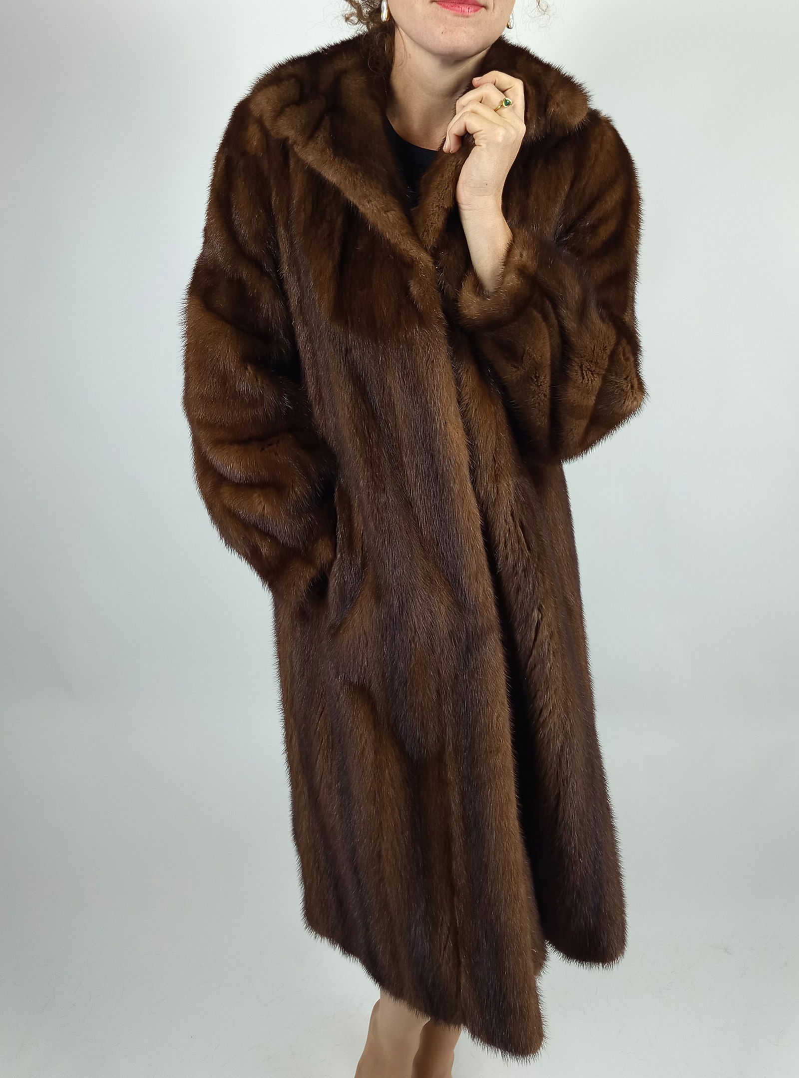 Saga Mink Ranched Mink Fur Coat