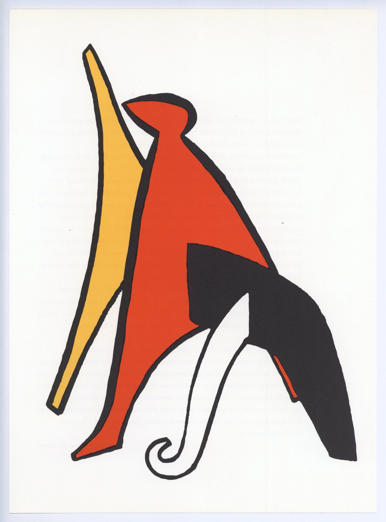 Alexander Calder original lithograph | Stabiles: Title: Alexander Calder original lithograph | Stabiles Description: Medium: original lithograph. This is one of the Alexander Calder lithographs from his "Stabiles" series, printed in 1963 for the art