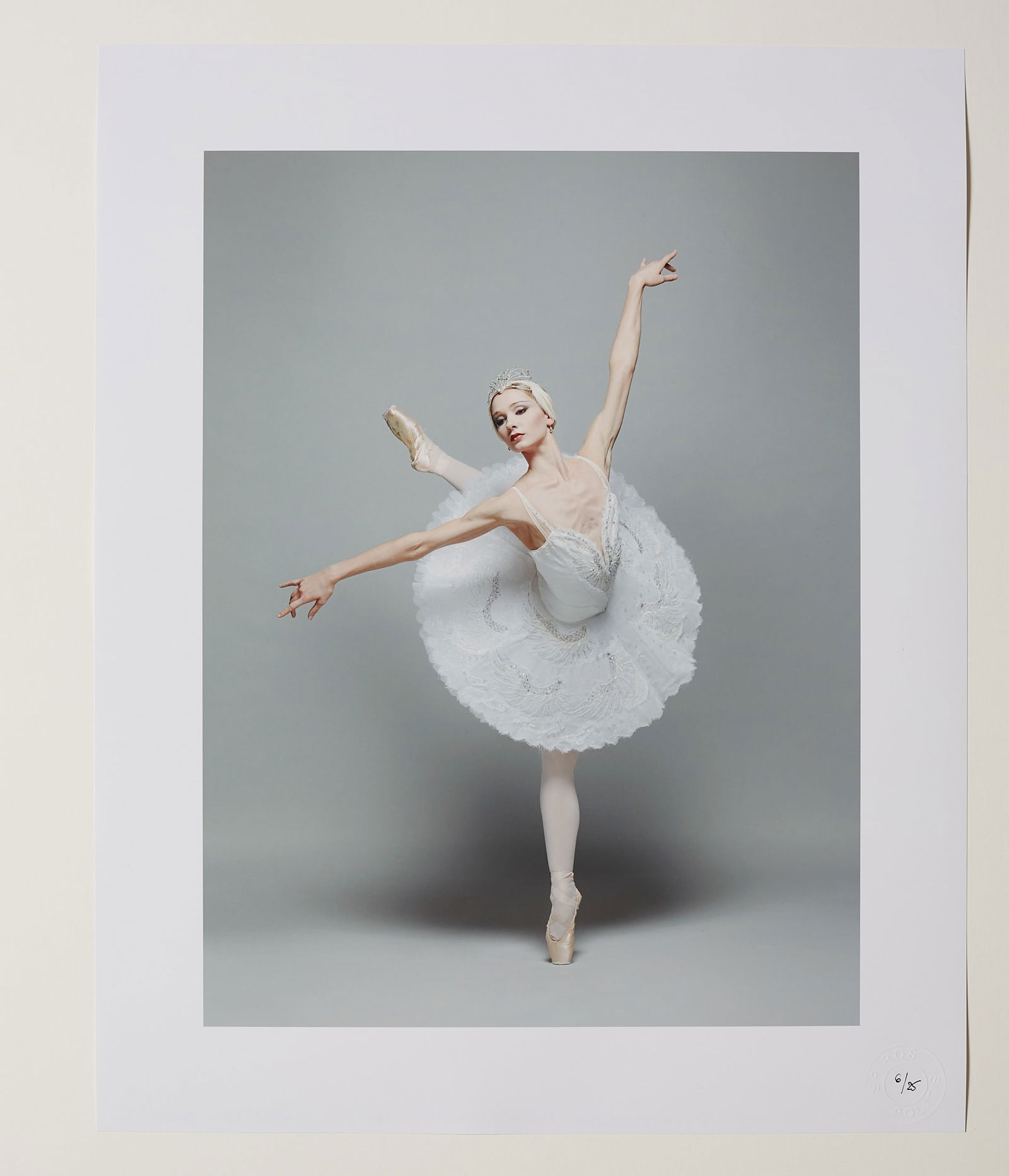 Swan, Melissa Hamilton: Title:Swan, Melissa Hamilton Artist:Spiros Politis(1969-) Period:2013 Materials:photography YSize:20" x16" Description:Swan ballerina Melissa Hamilton. Northern Irish ballet dancer and a principal dan