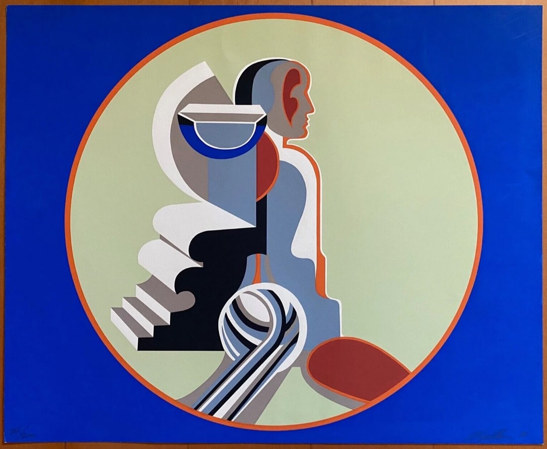 Arnold Belkin + 84/200 Ltd. Edition + Hand Signed in Pencil Beautiful Serigraph (1 of 5)