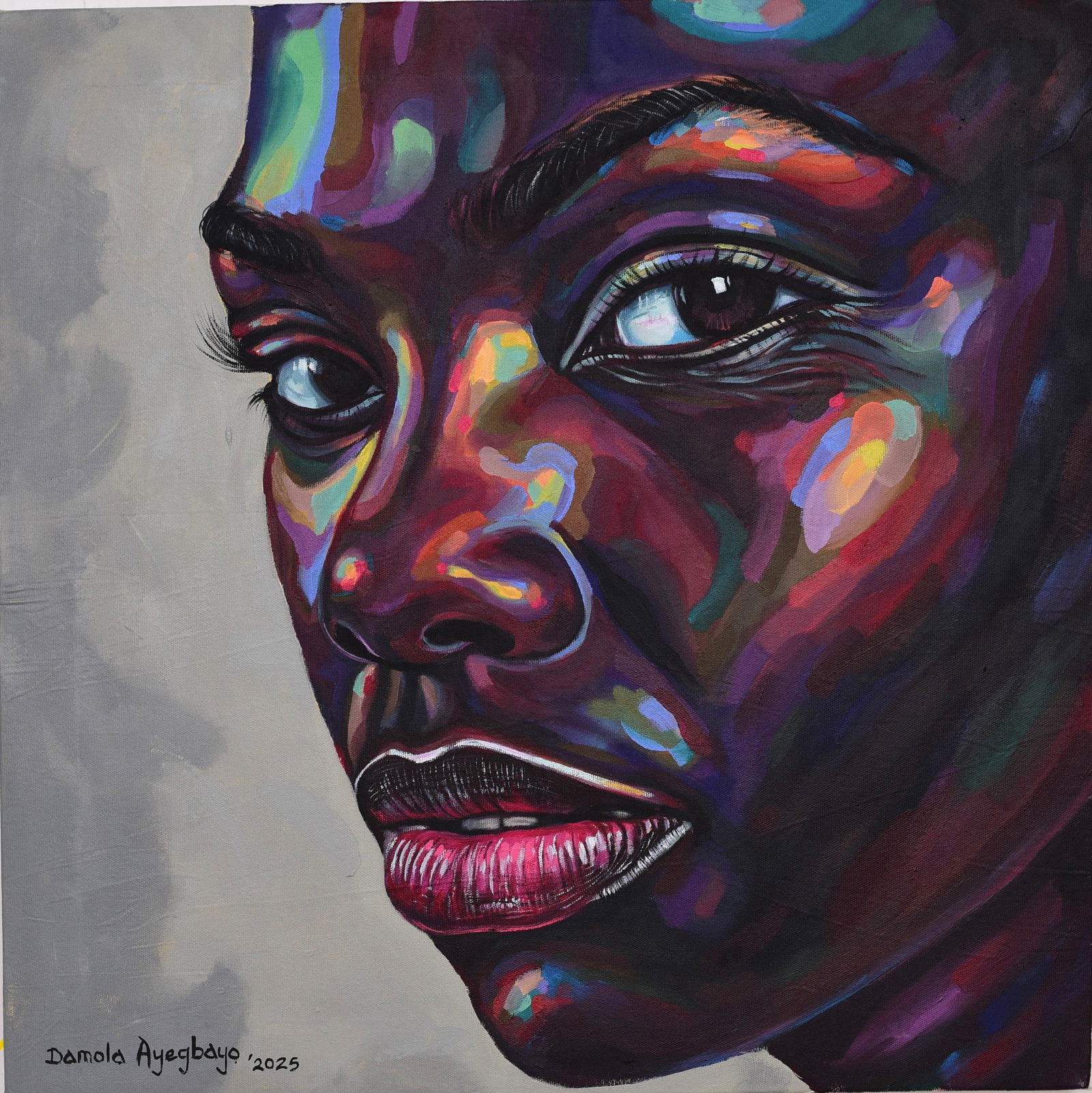 Damola Ayegbayo , Curiosity - 21st Century, Contemporary, Figurative Portrait, Africa Women, 2025 (1 of 11)