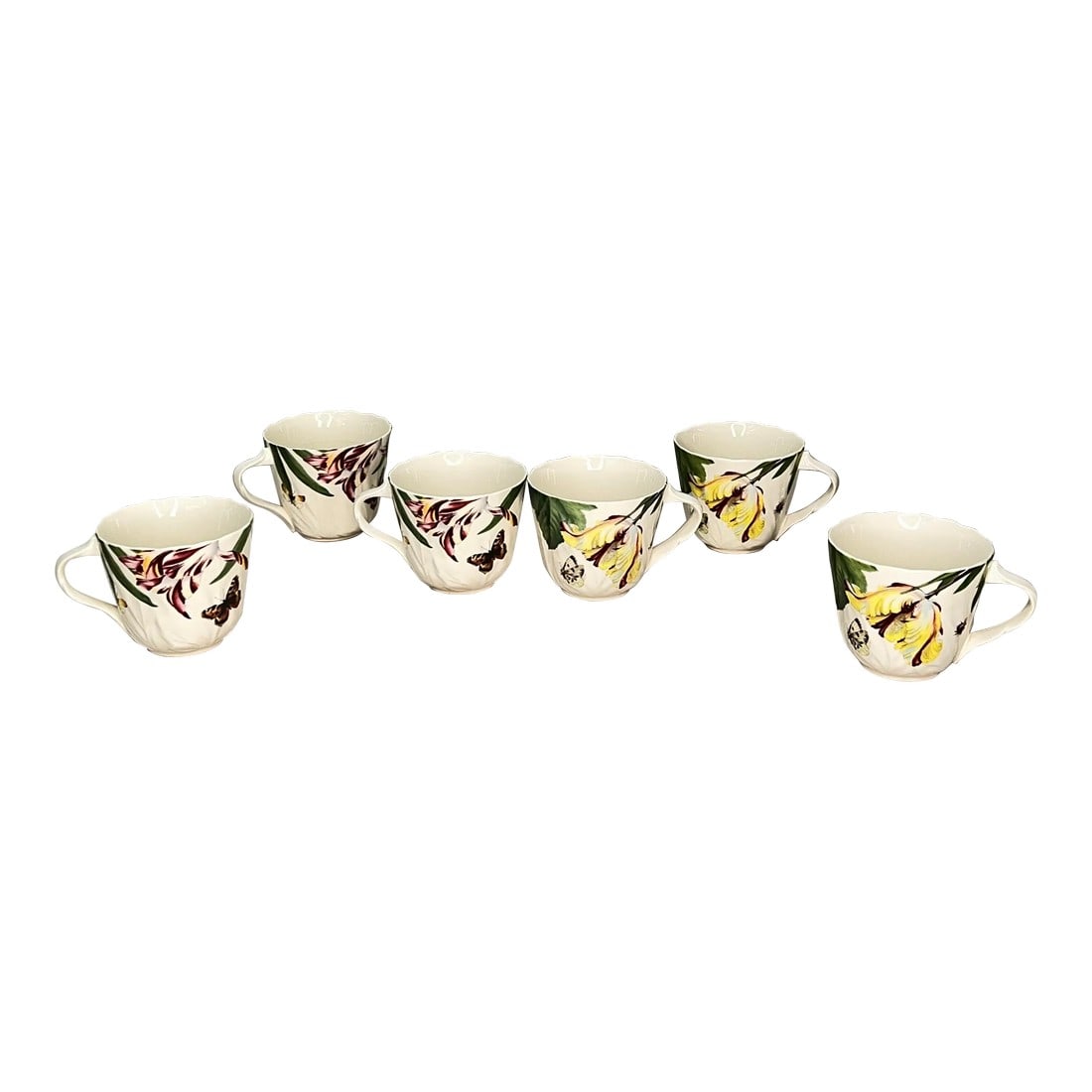 Spode England Floral Haven Cups - Set of 6 (1 of 4)