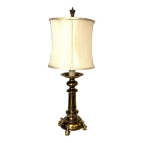 Stiffel Antique Brass Candlestick Lamp