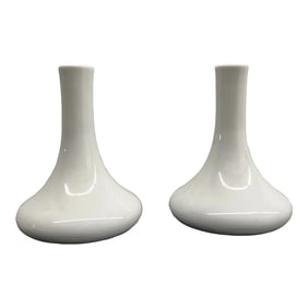 Vintage Bauscher Weiden Germany Bud Vases Designed for Pan Am - A Pair