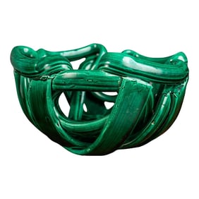 Post Modern Abstract Braided Ceramic Bowl, Usa, C. 1980's