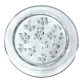 Mid 20th Century Lalique "Muguet" Lily of the Valley Crystal Plate