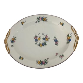 Limoges France B & C Floral Pattern Platter
