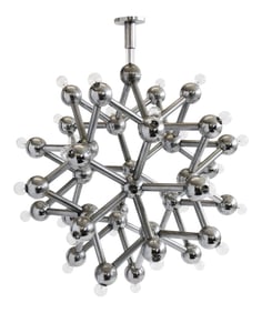 1970s Molecular Chrome Chandelier by Kalmar