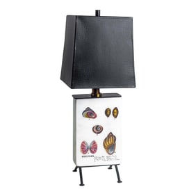 1950s Mary Hughes Sea Shell Table Top Lamp