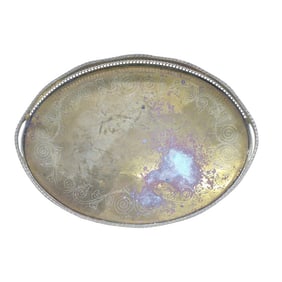 Early 20th Century Antique Brass Tray