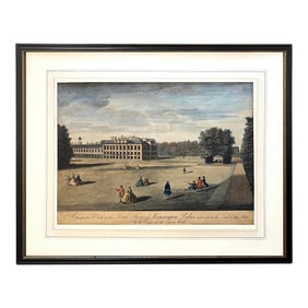 Neoclassical Engraving - Kensington Palace South View by Tinney - Early 19th Century