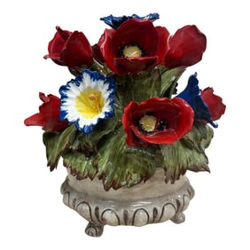 1950s Capodimonte Capitulate Centerpiece