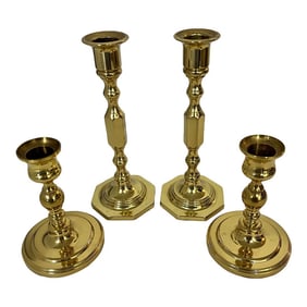 Baldwin Brass Candleholders- Set of 4