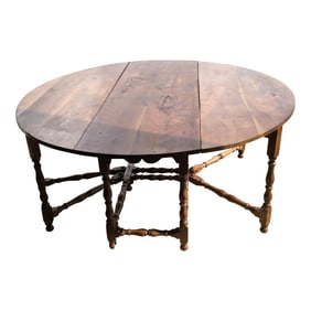 Gateleg Drop Leaf Dining Table Antique Large