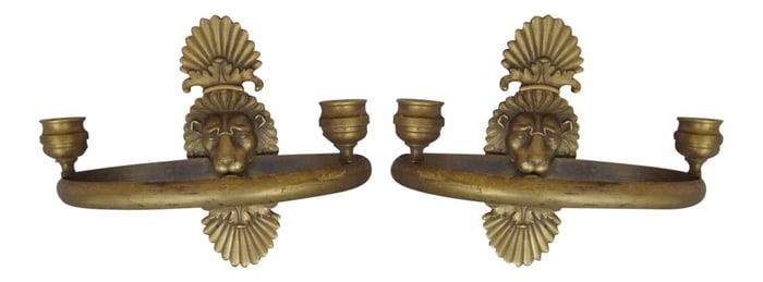 Mid 19th Century French Napoleon III Empire Neoclassical Sconces - a Pair