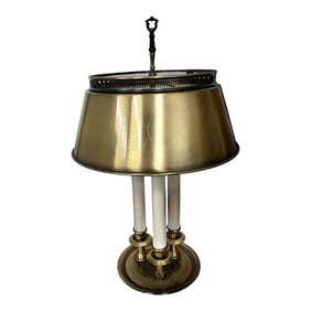 1970s French Country Brass Bouillotte Lamp