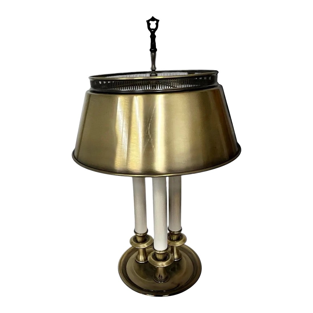 1970s French Country Brass Bouillotte Lamp (1 of 6)