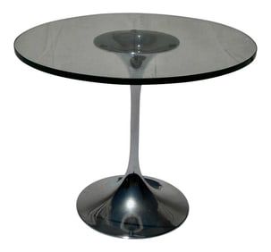 Mid-Century Modern Chrome Side Table