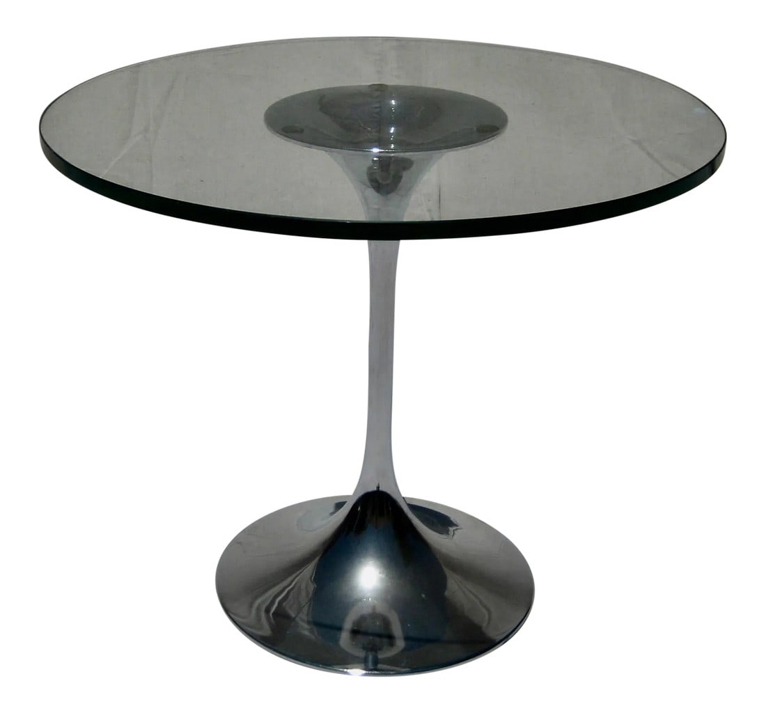 Mid-Century Modern Chrome Side Table (1 of 8)