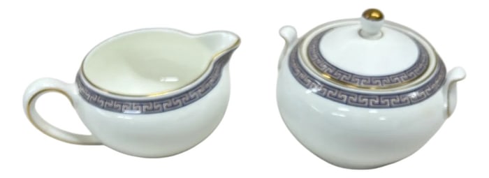 Wedgwood "Palatia" Pattern Creamer & Sugar - A Pair
