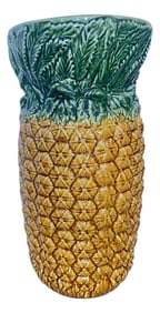 Pineapple Majolica Umbrella Stand Made in Portugal