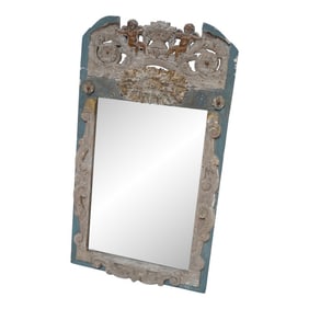 Italian Painted Trumeau Mirror Circa 1900s