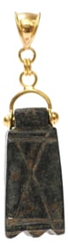 A Bronze Roman Pendant with 21k Trim