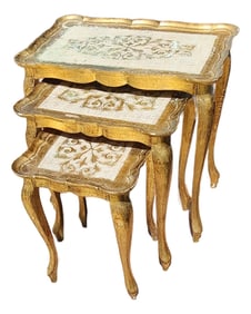 Set of Late 20th Century Florentine Nesting Tables