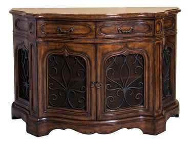 Maitland-Smith Two Door Cabinet With Grill Doors