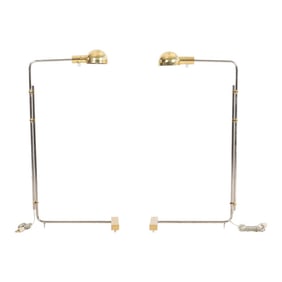 Pair of Cedric Hartman Low Profile Moma Floor Luminaire 1h, 1966