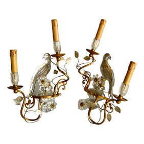 Maison Bagues Parrot Pair of Sconces