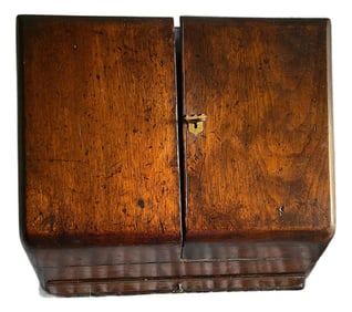 Antique English Letter Box With Lock and Key