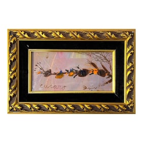 1960's Abstract Painting by Pascal Cucaro - San Francisco