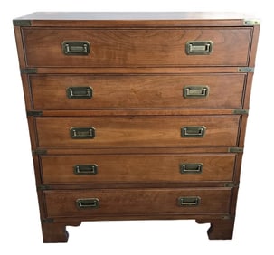 1990s Harden Furniture Campaign Style Wood Chest of Drawers