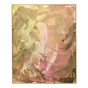 John Link (D. 2021) "Gator Gait" Acrylic on Canvas, DTD 1986