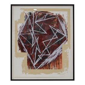 Mel Bochner American (1940-1925) Untitled (Abstract Composition) (1984)