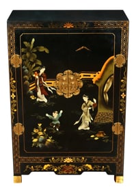 Small Asian Chinoiserie Cabinet