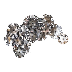 Don Freedman Large Brutalist Metal Wall Sculpture