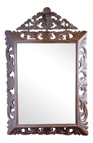 Antique French Oak Mirror