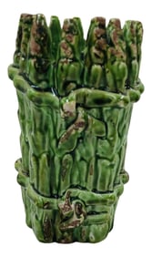 Green Asparagus Terracotta Vase