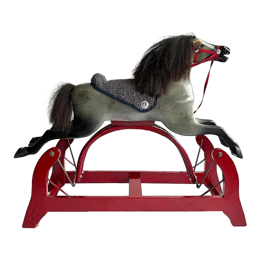 Antique Whitney Reed Rocking Glider Horse (1 of 13)